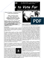 No One To Vote For - Vol 1 No 1 October 2008