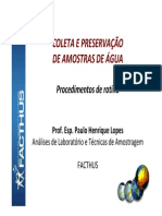 Procedimentos Rotina Amostras de Agua