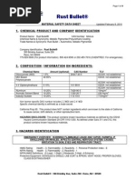 MSDS Rust Bullet