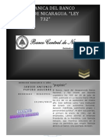 LEY ORGANICA DEL BANCO CENTRAL DEL NICARAGUA Ley 732 PDF