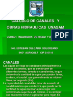 Calculo de Canales y Bras Hidraulicas Unasam Esteban