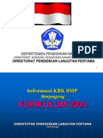 Informasi KBK SMP 2004