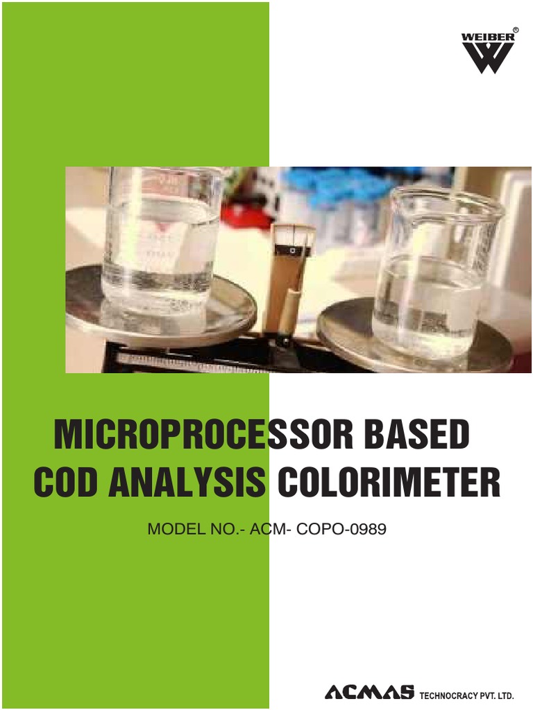 Microprocessor Based COD Analysis Colorimeter | PDF | Home & Garden ...