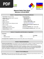 Msds Metilen Klorida