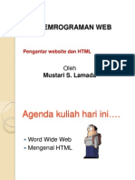 Pengantar Website Dan HTML