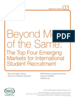 Beyond More of The Same Top Four Emerging Markets International Student Recruitment