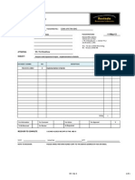Transmittal Form for Project Implementation Schedule