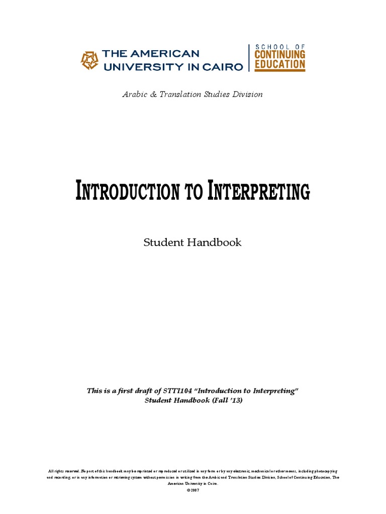 Introduction To Interpreting | PDF | Mass Media | Language Interpretation