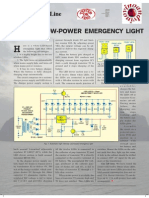 Automatic Lower Power Emergency Light