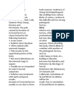 Aetiology of Pain 1