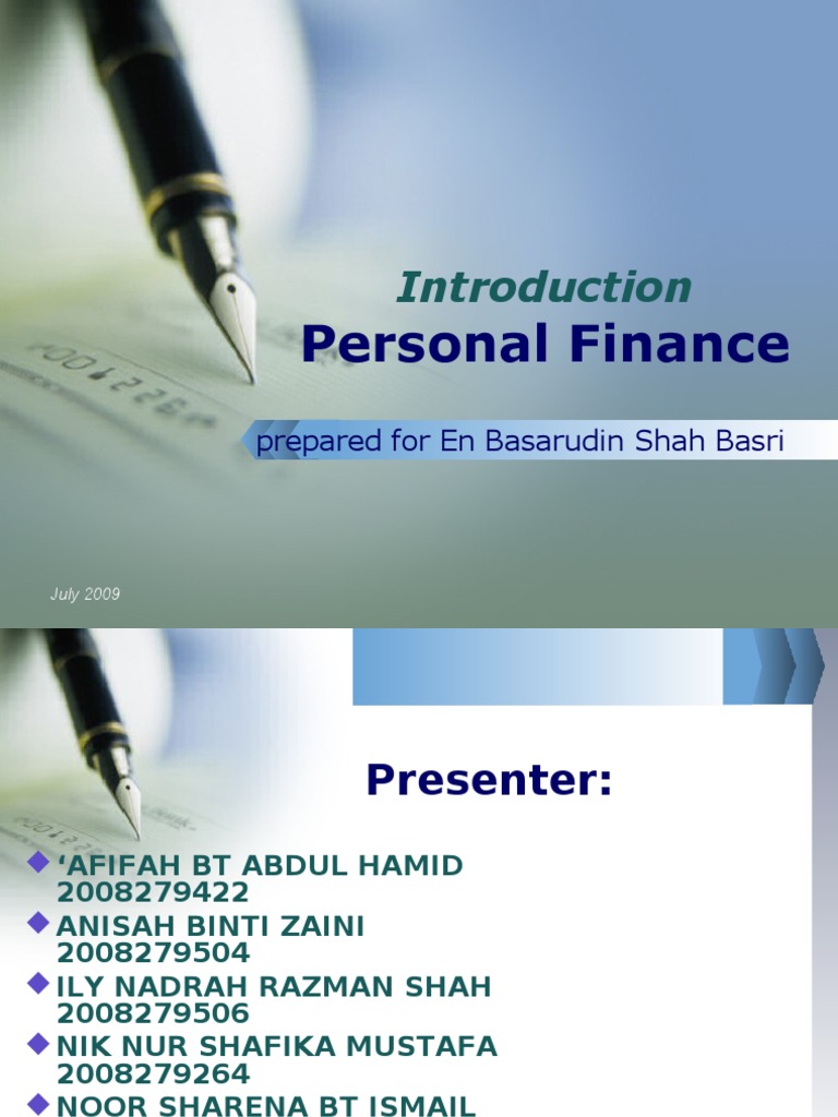 Personal Finance Chapter 1 | PDF | Personal Finance | Financial Plan