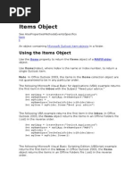 Items Object