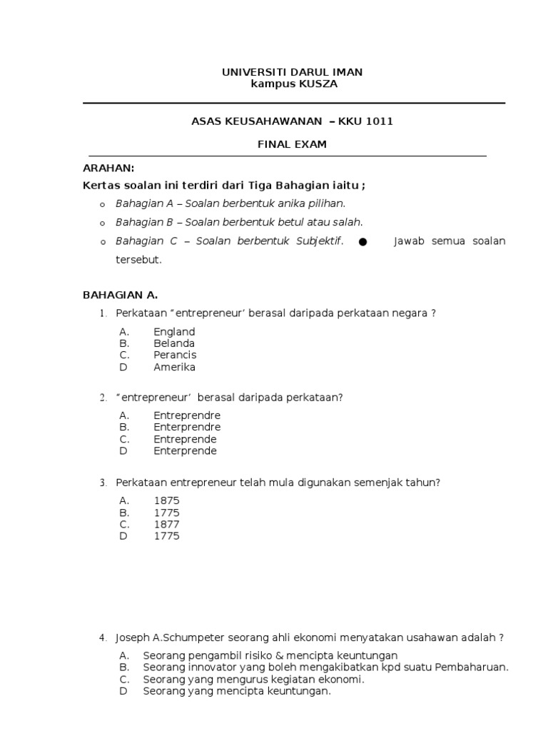 Contoh Soalan Final Hubungan Etnik - Nice Info c