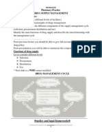 Drug Supply Management Cycle Components