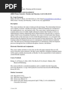 Urbs 230 Course Outline 2009-Revised