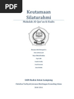 Download Makalah Al-Quran  Hadis Keutamaan Silaturahmi by Satya Fattah Ibrahim SN175972431 doc pdf