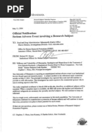 IRB Minutes (Redacted) for Markingson Death May and June 2004