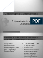 Mundo pós-II Guerra e Guerra Fria