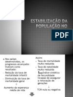 2 Estabilização Da População No Norte