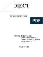 Proiect Curs Formatori de Formatori