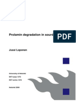 Prolamin Degradation in Sourdoughs