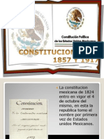 Constitucion 1824, 1857 y 1917