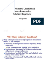 Chapter 17b Solubility