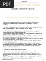 DECRETO-LEI 477 Regime Militar