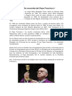 Biografía resumida del Papa Francisco I