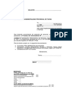 Solicitud de postulación a proceso de selección de personal municipal