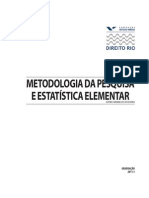 FGV - Rio - Metodologia da Pesquisa e Estatística Elementar