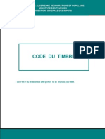 CODE DU TIMBRE Loi de Finance 2009