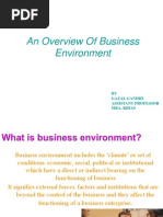 An Overview of Business Environment