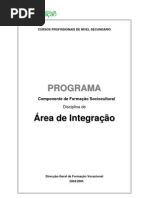 programa Area de integração