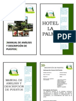 Manual de Analisis y Descripcion de Puestos Hotel La Palma