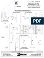 Installation Instructions: For Use With PANDUIT 2x2, 4x4 2x2 and 4x4 Hinged Duct Cable Routing Systems