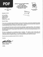 JeffCo Sheriff Letter on Checkpoints