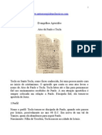 Evangelhos Apócrifos - Atos de Paulo e Tecla.doc