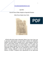 Apócrifos - Carta de Pôncio Pilatos dirigida ao Imperador Romano.doc
