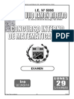 Concurso Interno de Matemática 1ro Secundaria - 2008