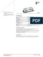 FU-I1 Power Supply For Sensors: Siemens Building Technologies CA1N5151E / 11.1998 Landis & Staefa Division 1/2