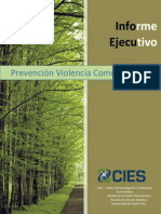 Informe Ejecutivo - Prevención Violencia Comunitaria