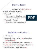 Interval Trees: Store Intervals of The Form - Insert and Delete Intervals