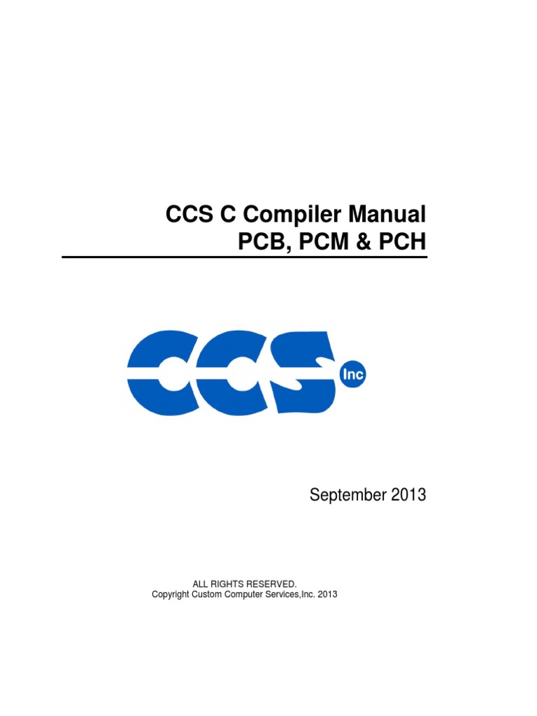 CCS C Compiler Manual | PDF