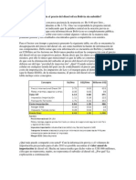 Cuál sería el precio del diesel oil en Bolivia sin subsidio