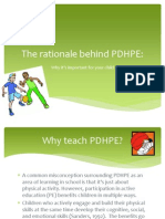 The Rationale Behind PDHPE