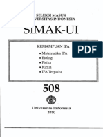 Soal Simak UI-2010 Lengkap Kode 508