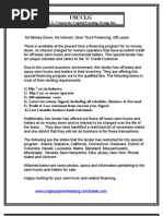 Download No Money Down No Interest Semi Truck Financing Off Lease  by rama6666 SN17614134 doc pdf
