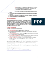 Combining Qualitative and Quantitative Methods for Triangulating Research