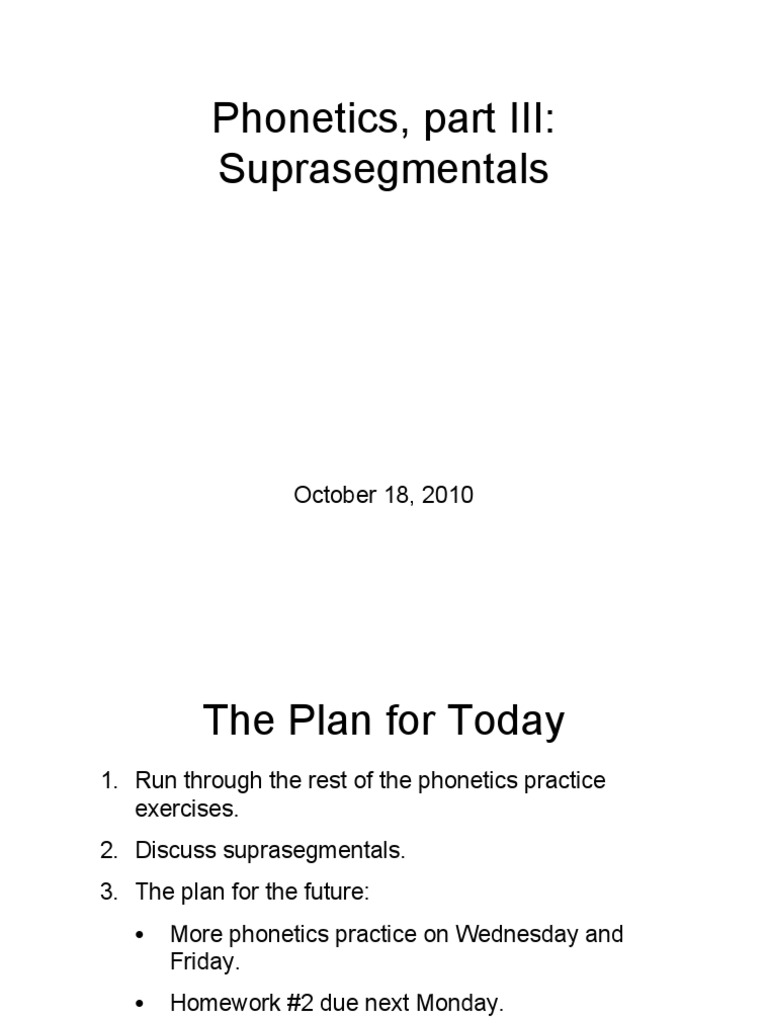 Understanding Suprasegmentals in Phonetics | PDF | Tone (Linguistics ...